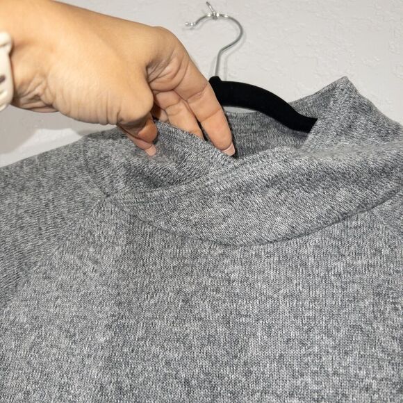 Tek Gear Gray Long Sleeve Mock Neck Sweater Size Large - Picture 3 of 7